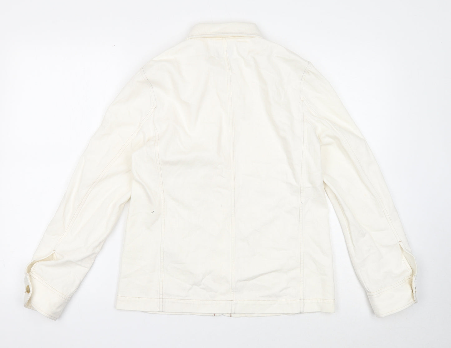 Uniqlo Womens White Jacket Size S Button