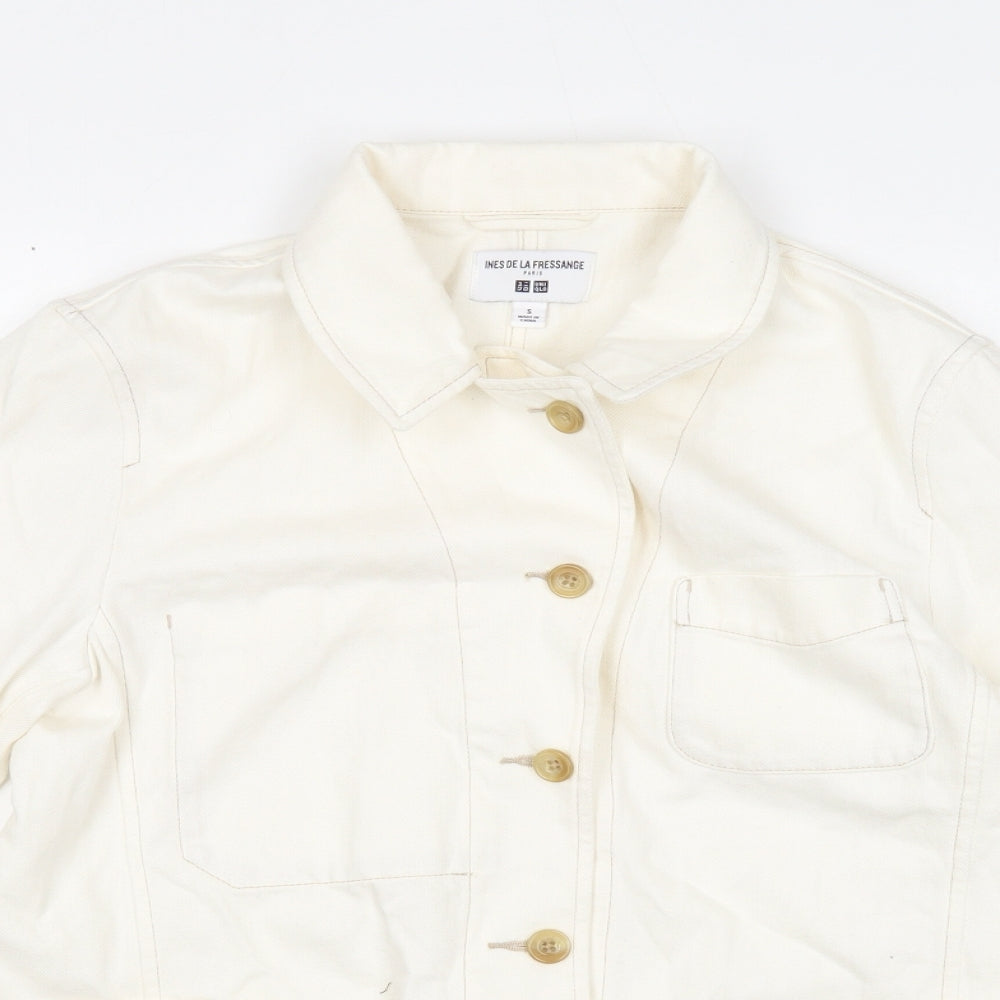 Uniqlo Womens White Jacket Size S Button