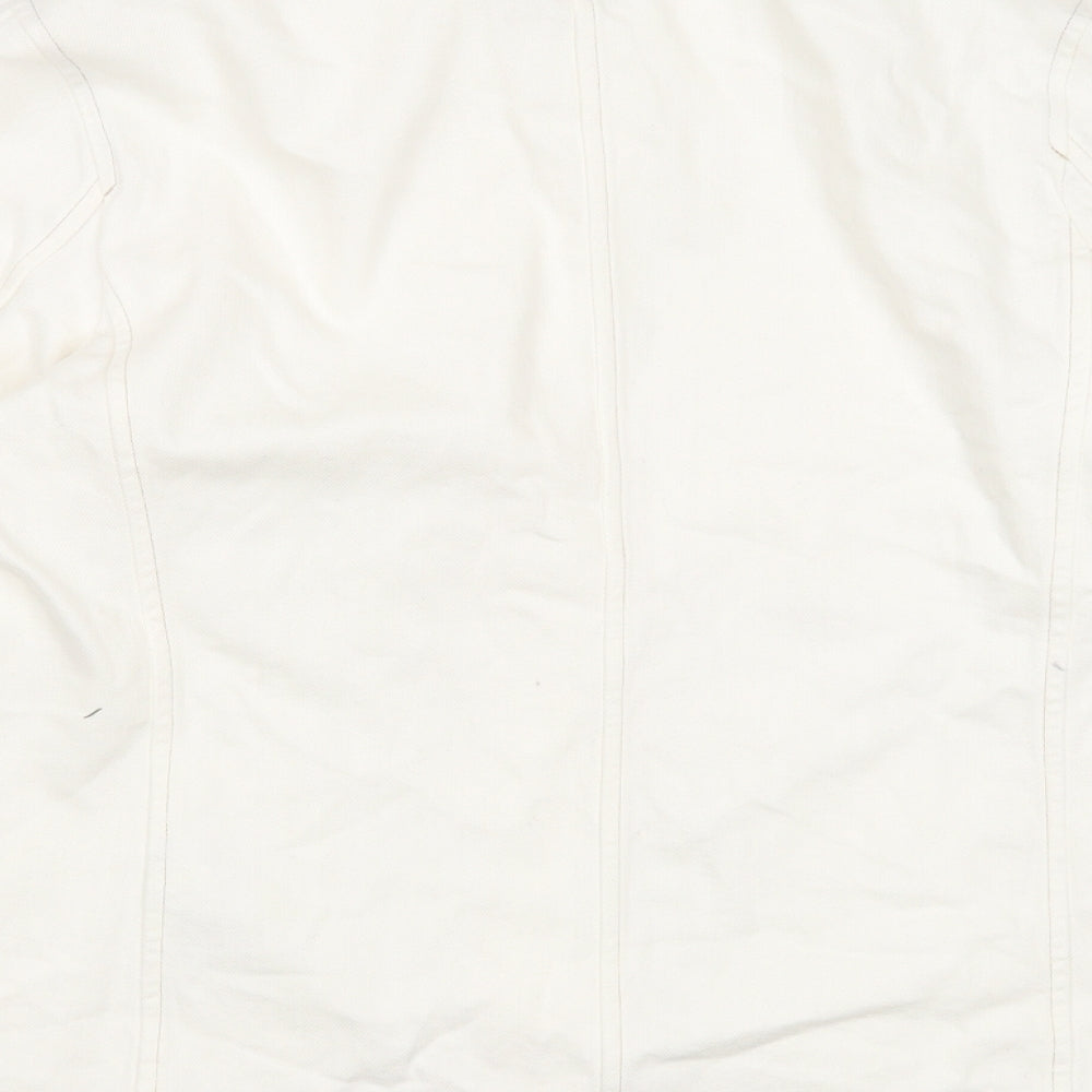 Uniqlo Womens White Jacket Size S Button