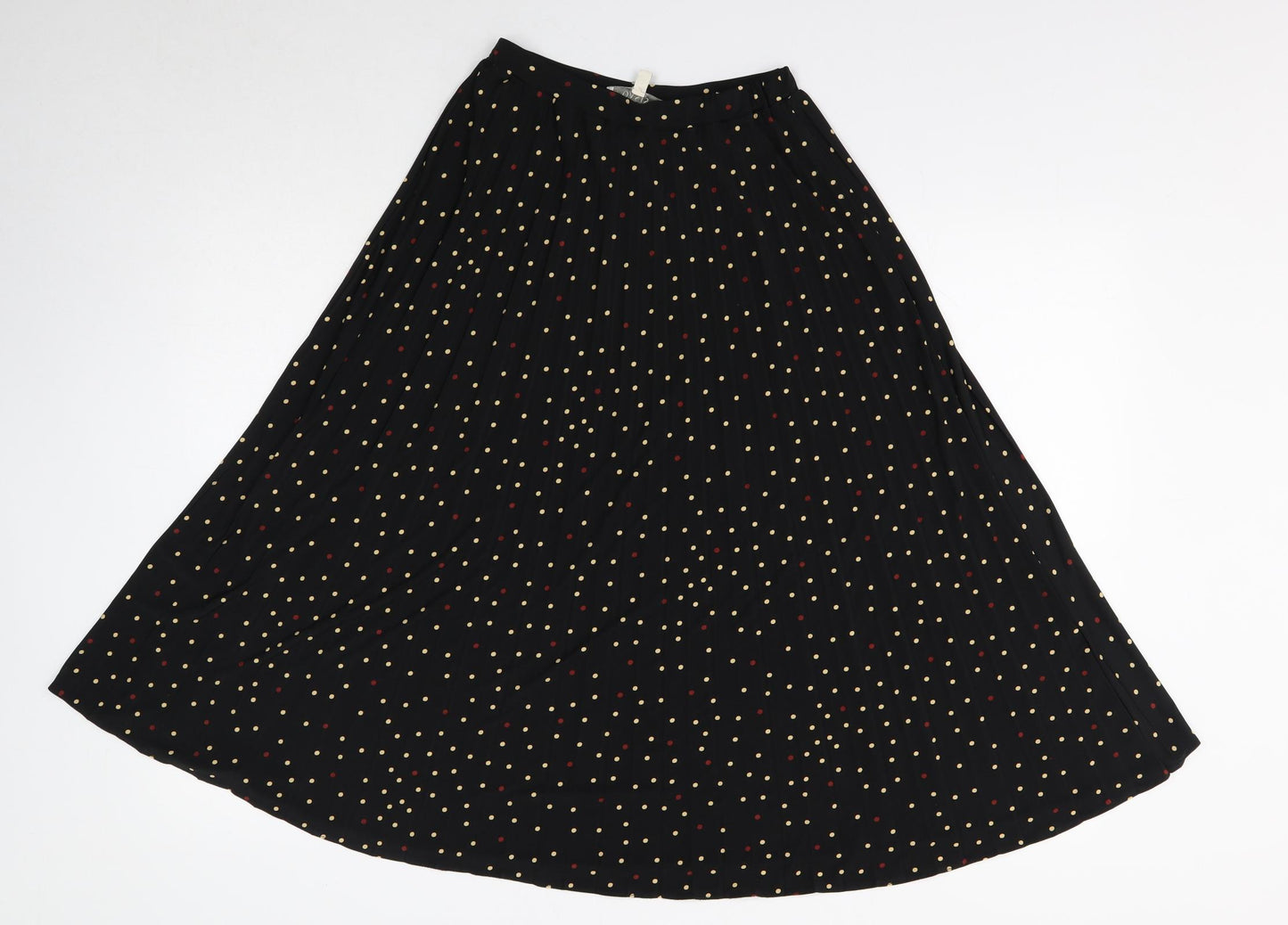 Oasis Womens Black Geometric Polyester A-Line Skirt Size XS - Waist 22 Inches