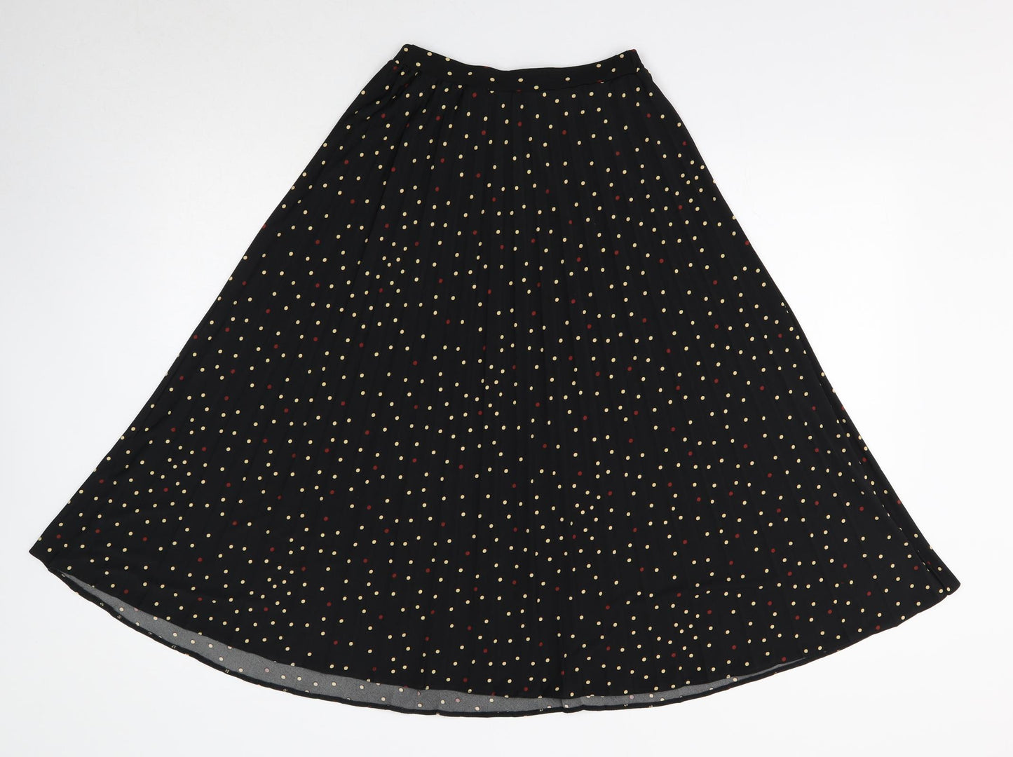 Oasis Womens Black Geometric Polyester A-Line Skirt Size XS - Waist 22 Inches