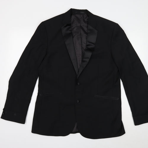 Taylor & Wright Mens Black Polyester Jacket Blazer Size 42