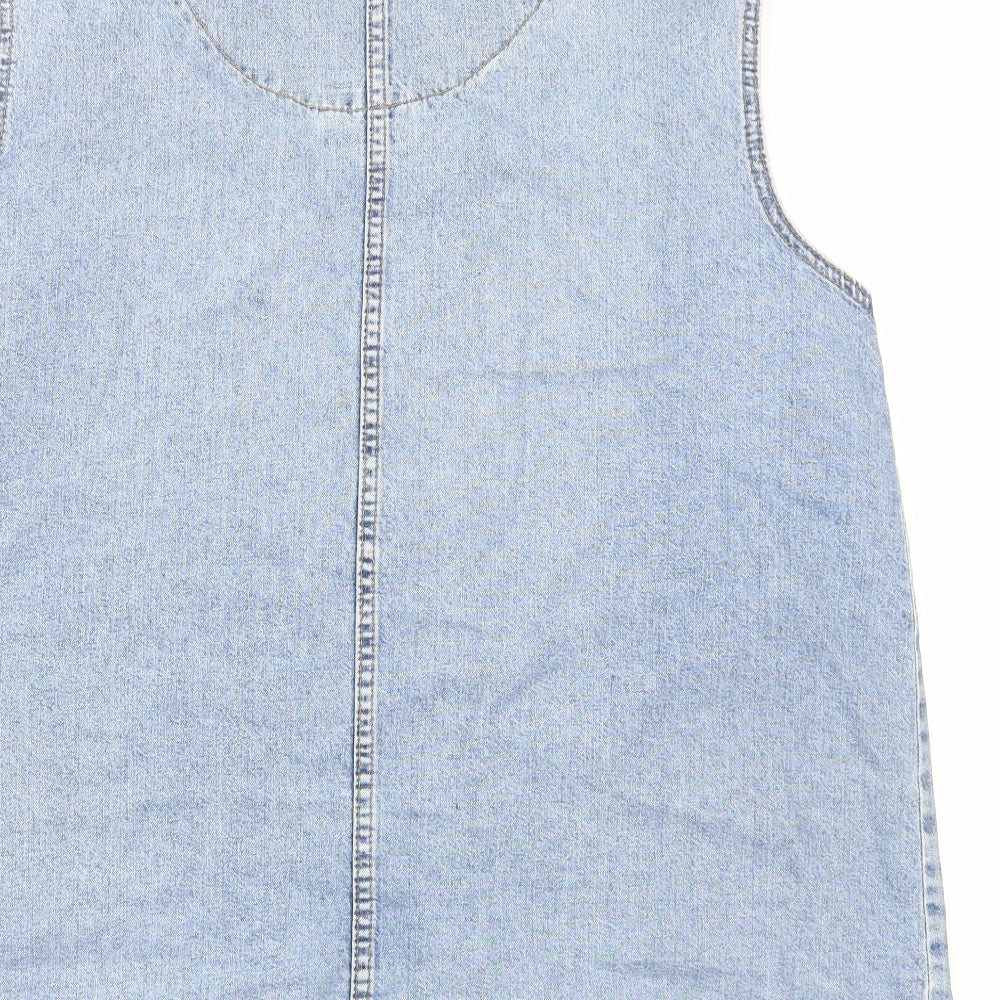 essence Womens Blue Gilet Waistcoat Size 18 Button