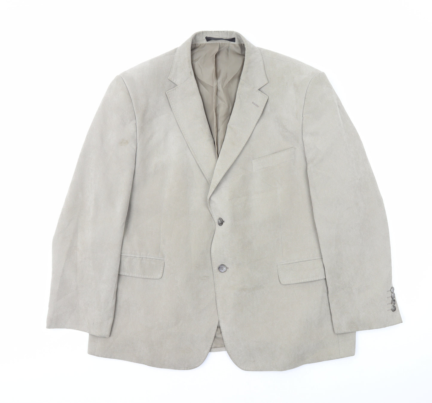 Marks and Spencer Mens Beige Polyester Jacket Blazer Size L
