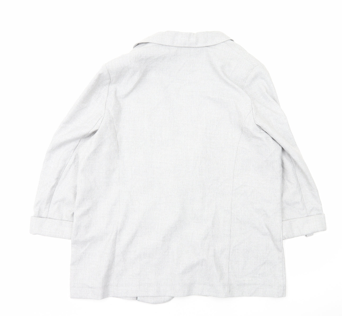 Papaya Womens Grey Jacket Blazer Size 20