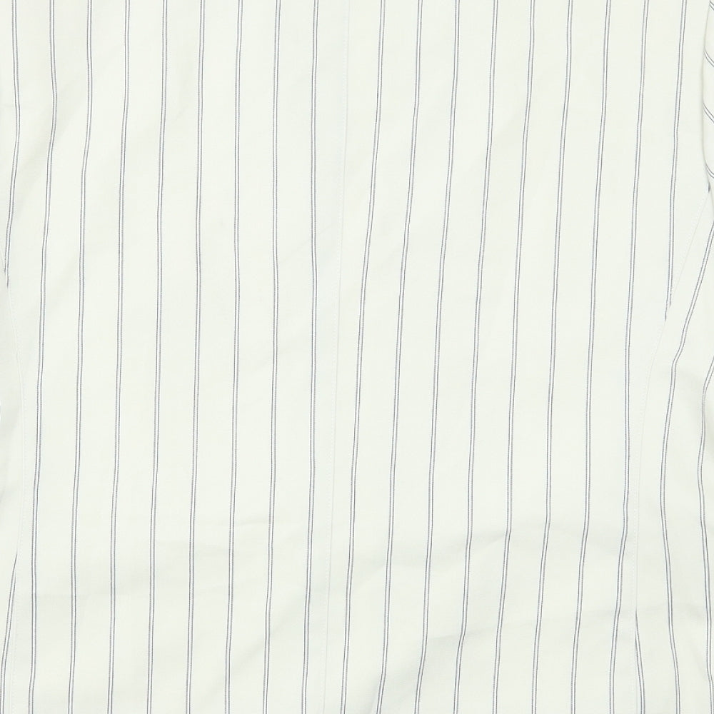 Ravens Womens Ivory Striped Jacket Size 18 Button