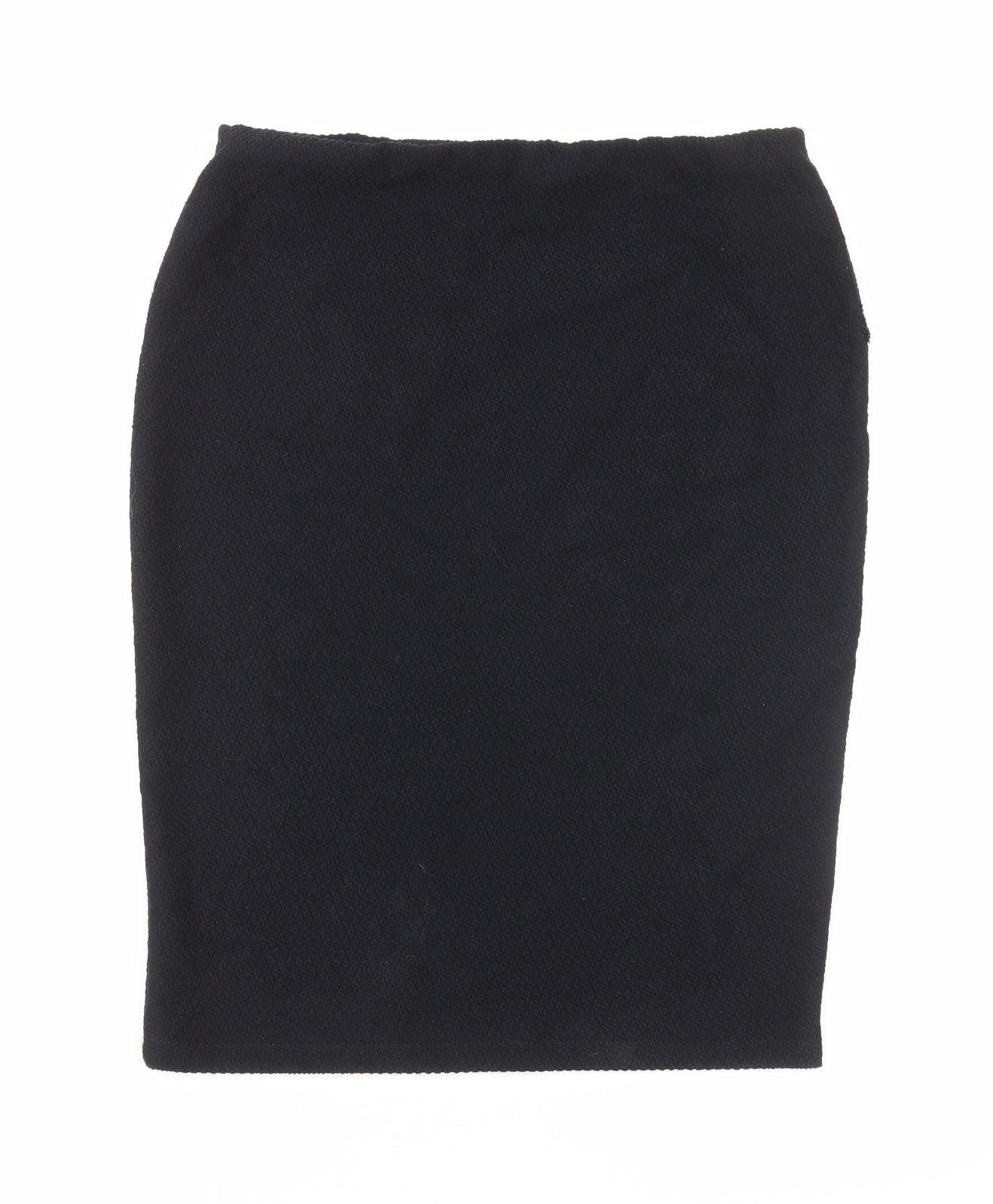 TU Womens Black Polyester Straight & Pencil Skirt Size 12
