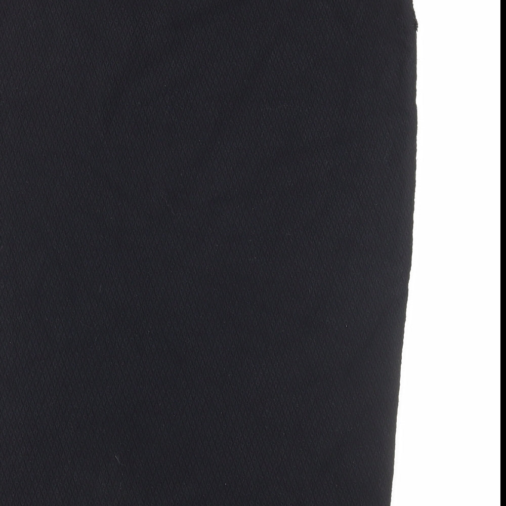 TU Womens Black Polyester Straight & Pencil Skirt Size 12