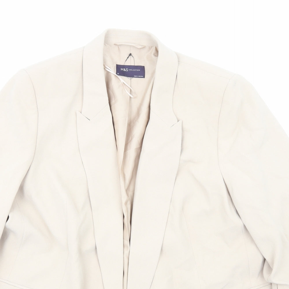 Marks and Spencer Womens Beige Jacket Blazer Size 20