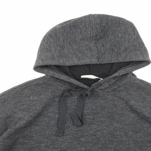 Mango Womens Grey Polyester Pullover Hoodie Size M Pullover