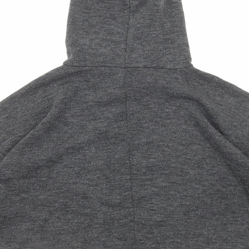 Mango Womens Grey Polyester Pullover Hoodie Size M Pullover