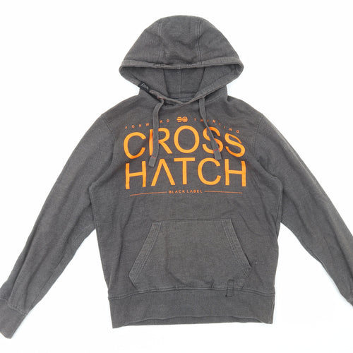 Cross Hatch Womens Grey Cotton Pullover Hoodie Size M Pullover