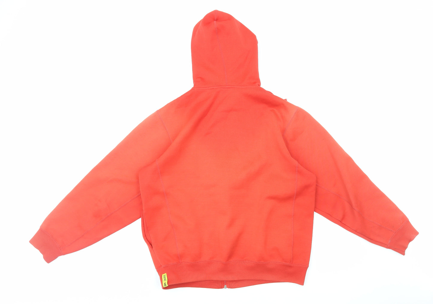 Lonsdale Mens Red Polyester Full Zip Hoodie Size M