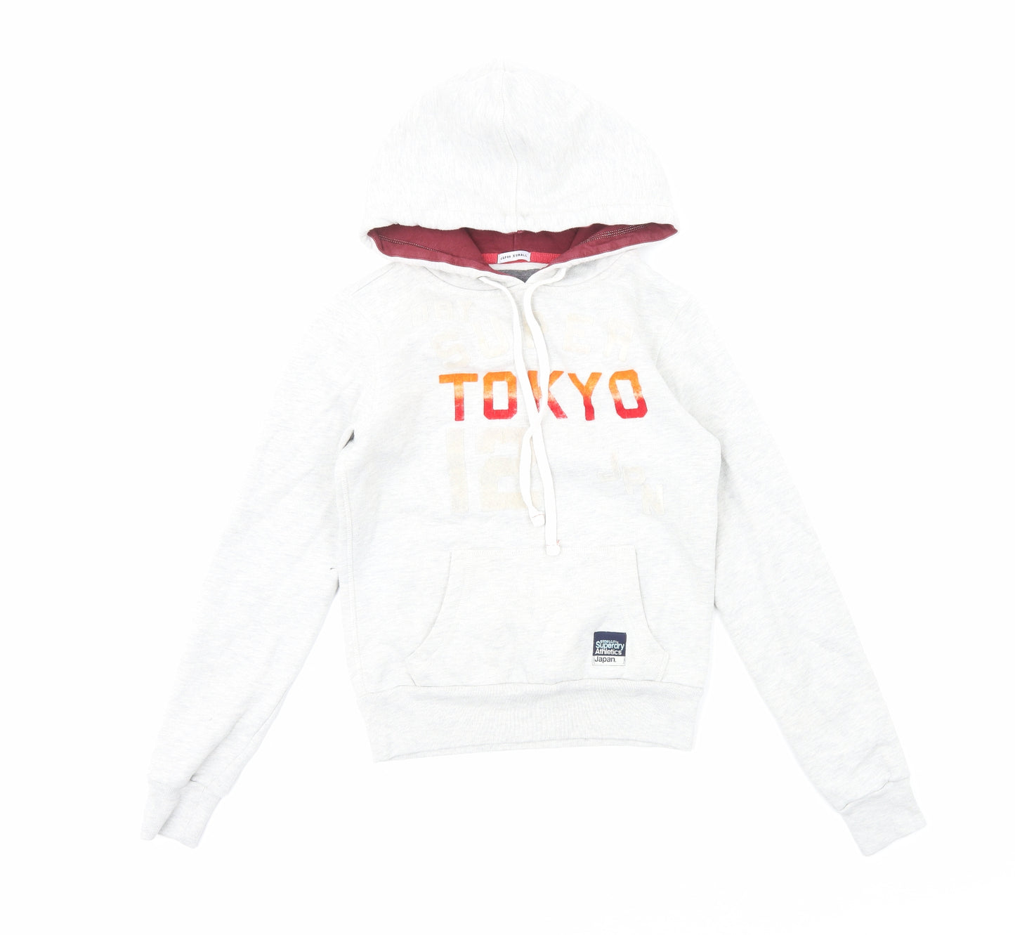 Superdry Womens Grey Cotton Pullover Hoodie Size XS Pullover - Tokyo