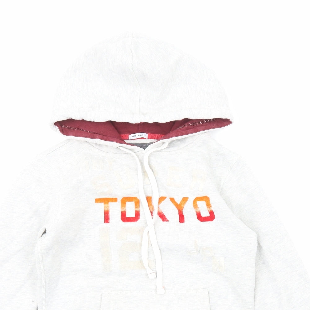 Superdry Womens Grey Cotton Pullover Hoodie Size XS Pullover - Tokyo