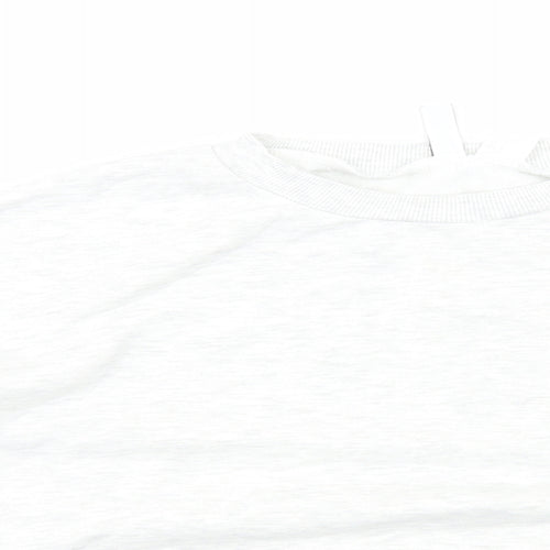 H&M Womens Grey Cotton Blend Pullover Sweatshirt Size M Pullover - Cropped