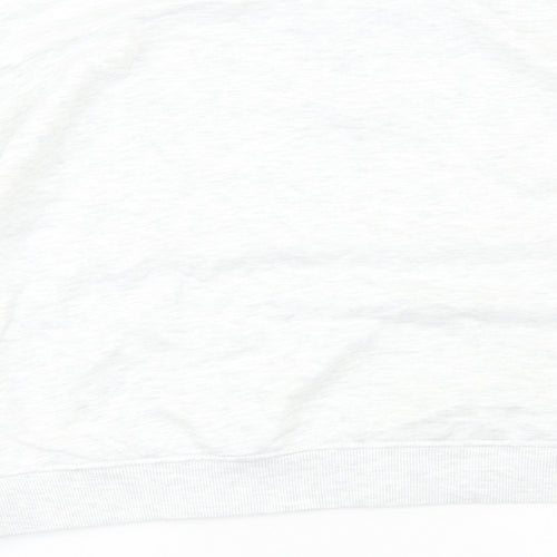 H&M Womens Grey Cotton Blend Pullover Sweatshirt Size M Pullover - Cropped