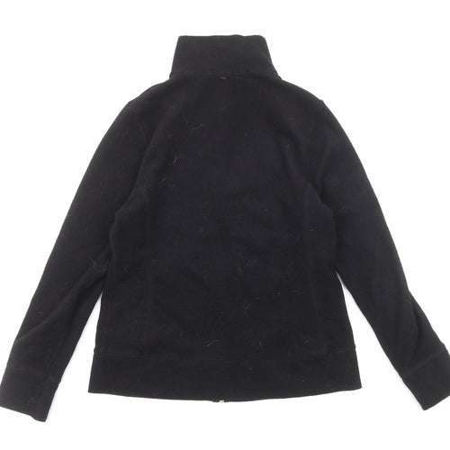 Preworn Womens Black Jacket Size 12 Zip