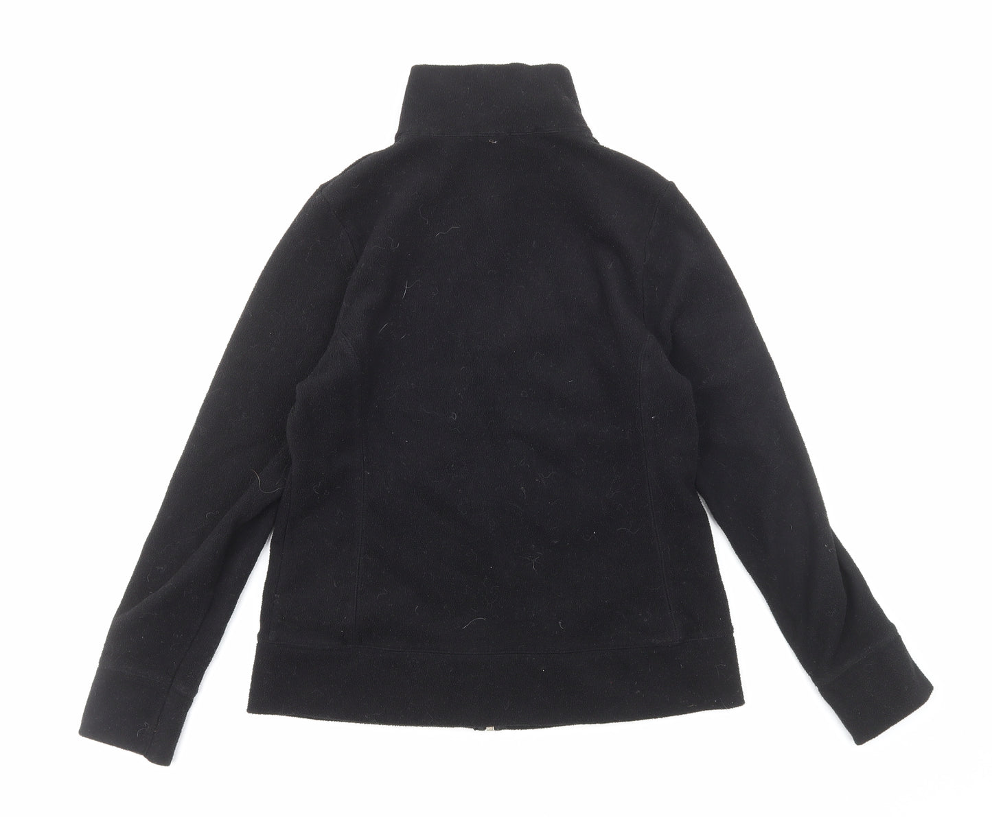 Preworn Womens Black Jacket Size 12 Zip