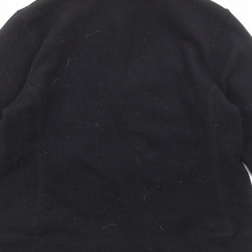Preworn Womens Black Jacket Size 12 Zip