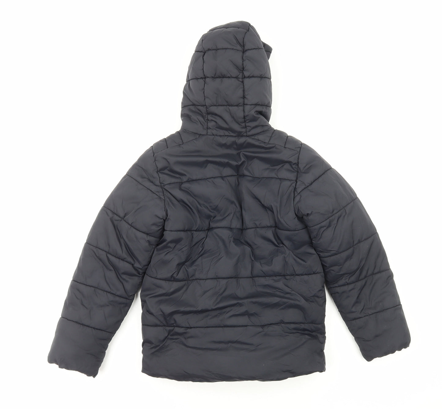 NEXT Boys Black Quilted Coat Size 8 Years Zip