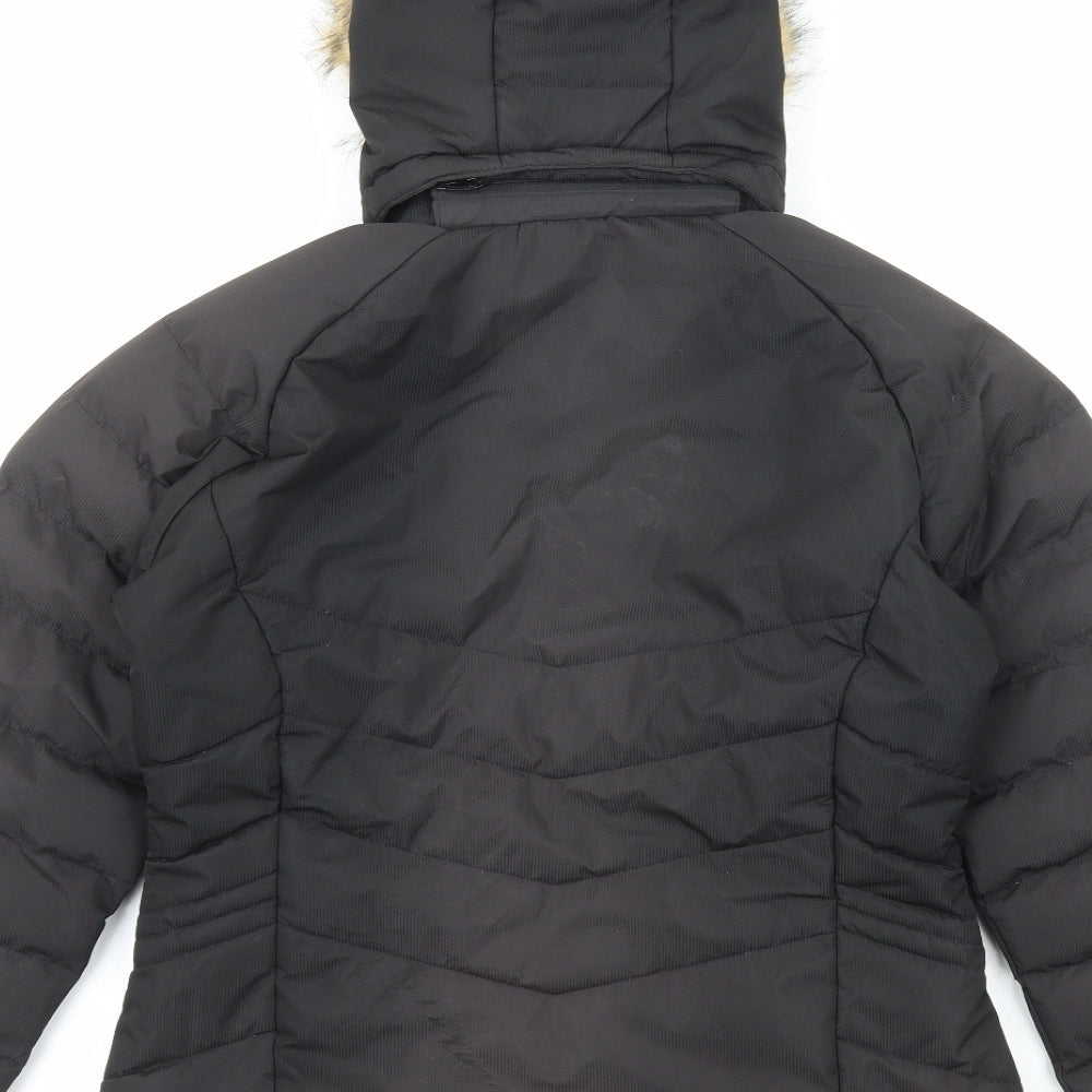 Trespass Womens Black Quilted Coat Size S Zip