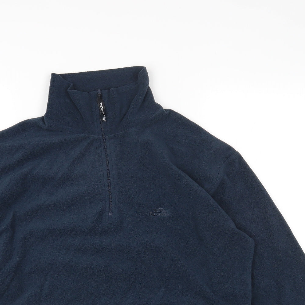 Trespass Mens Blue Polyester Pullover Sweatshirt Size M