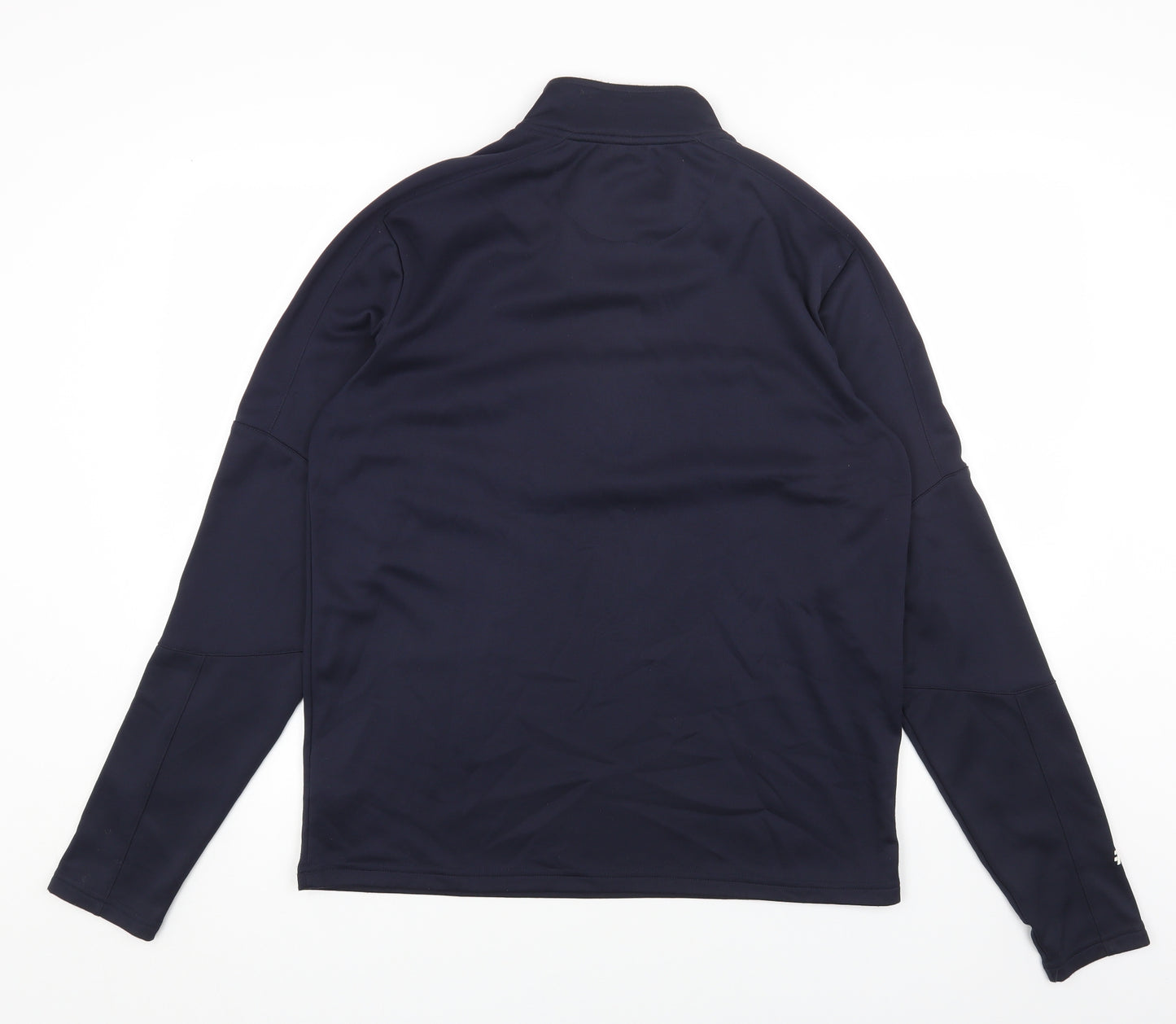 FFIVE Mens Blue Polyester Pullover Sweatshirt Size M