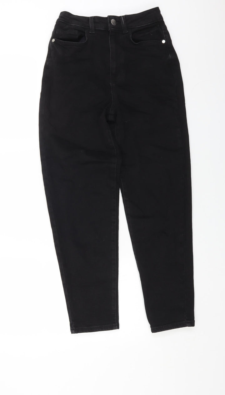 George Womens Black Cotton Skinny Jeans Size 8 L27 in Regular Button