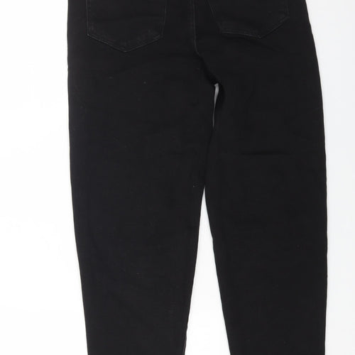 George Womens Black Cotton Skinny Jeans Size 8 L27 in Regular Button