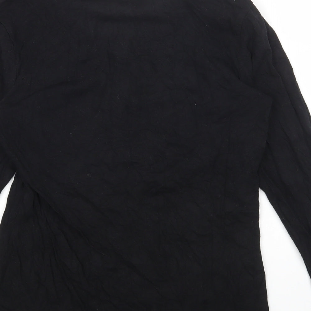 Primark Womens Black Cotton Basic T-Shirt Size S Round Neck