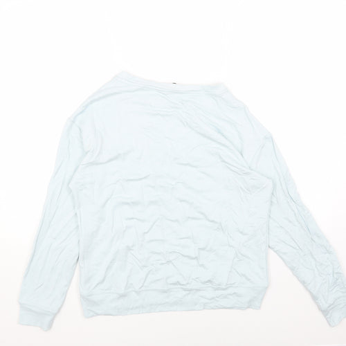 F&F Womens Blue Viscose Pullover Sweatshirt Size 6 Pullover