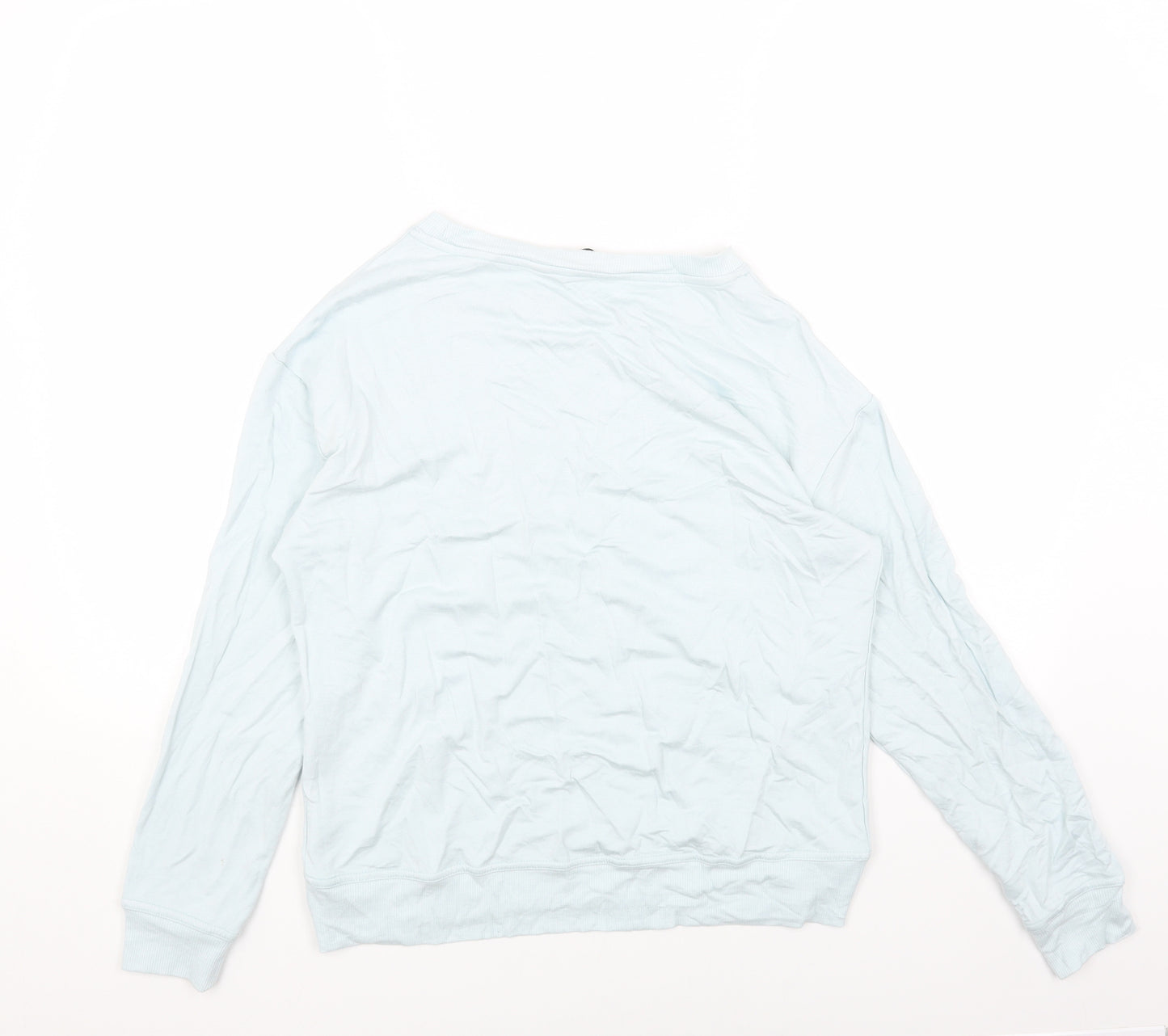 F&F Womens Blue Viscose Pullover Sweatshirt Size 6 Pullover