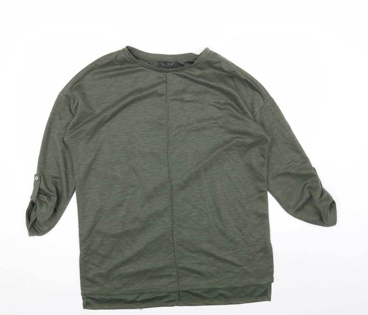 Primark Womens Green Round Neck Polyester Pullover Jumper Size M