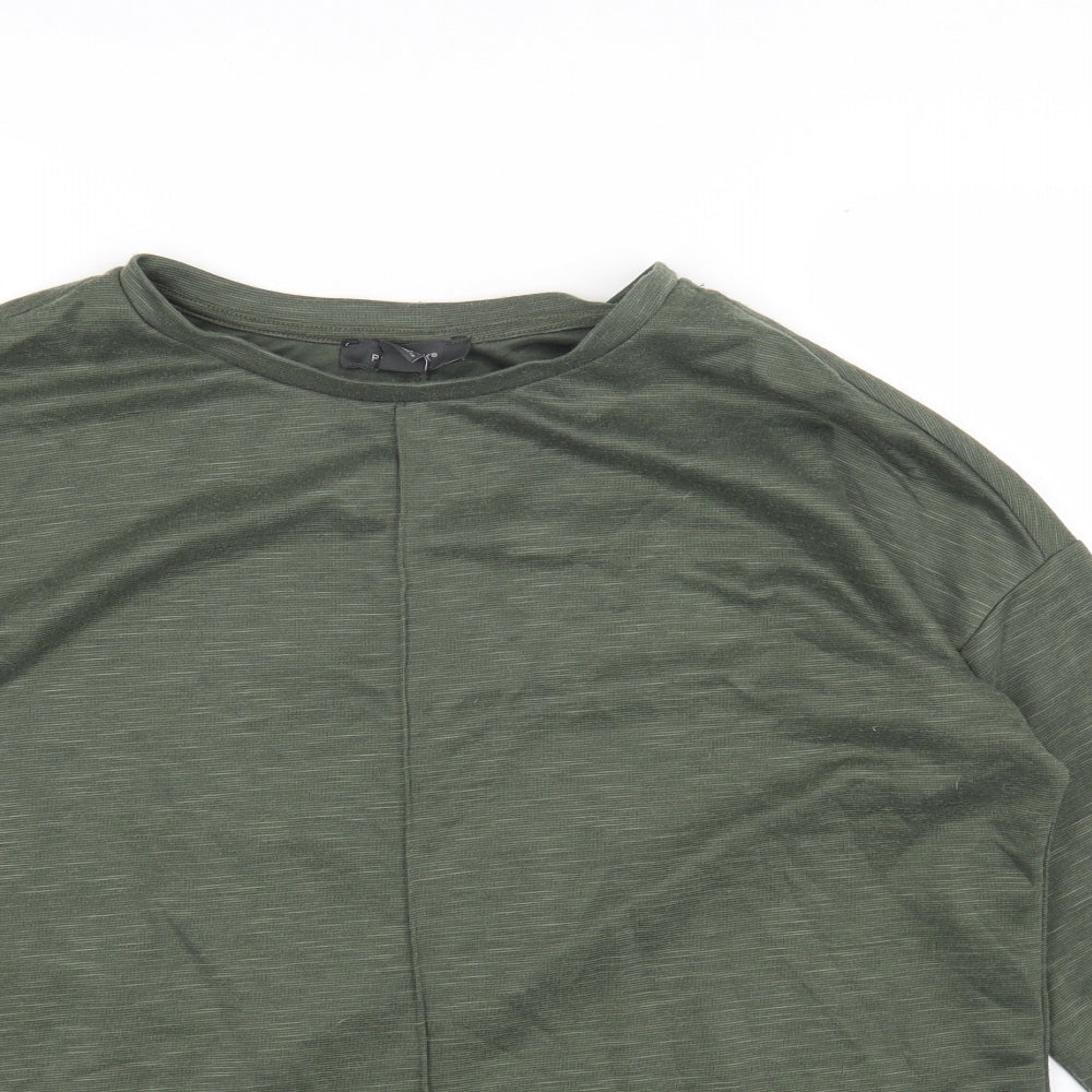 Primark Womens Green Round Neck Polyester Pullover Jumper Size M
