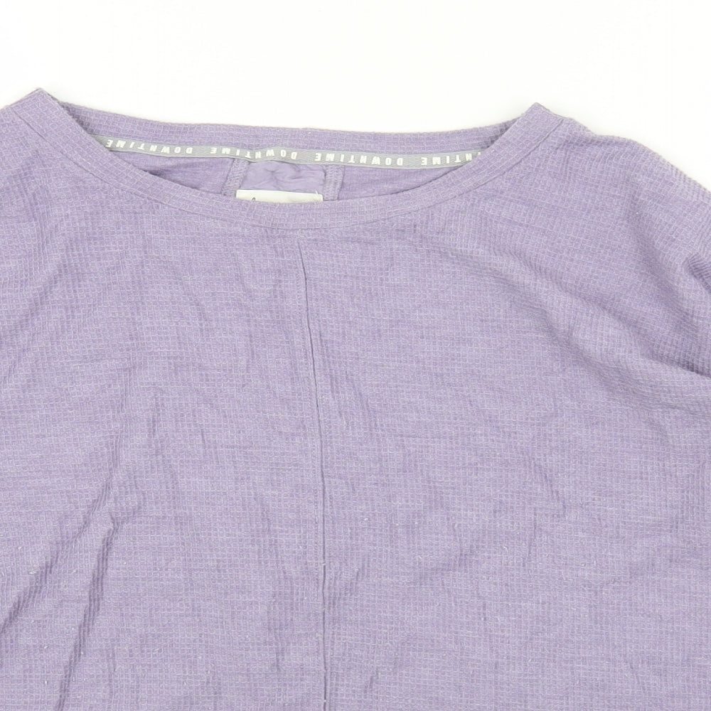 NEXT Womens Purple Round Neck Polyester Pullover Jumper Size 12