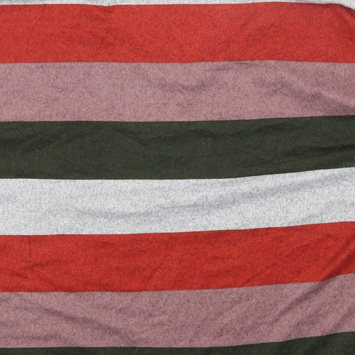 JDY Womens Multicoloured V-Neck Striped Polyester Pullover Jumper Size S