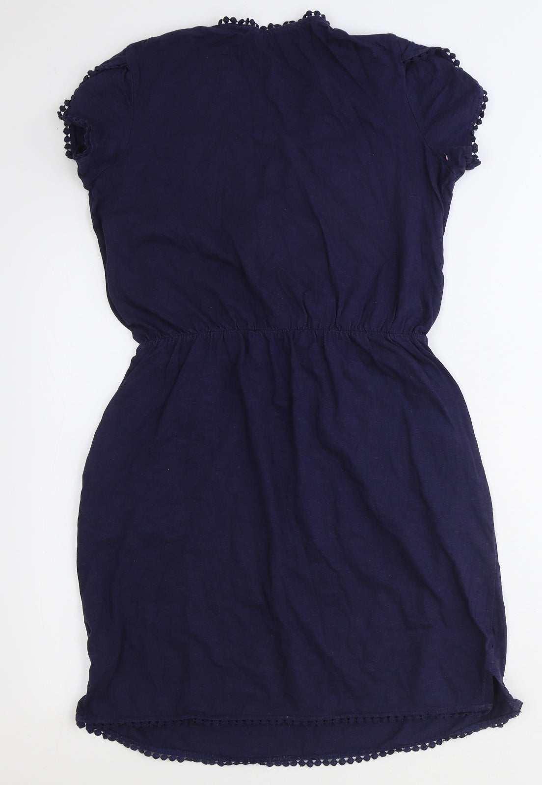 NEXT Womens Blue 100% Cotton Shift Size 12 Sweetheart Pullover