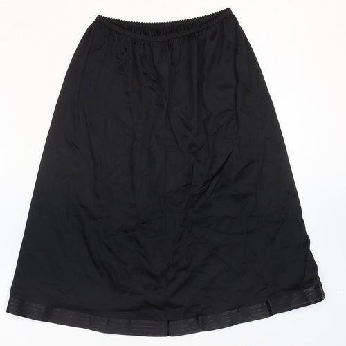 Marks and Spencer Womens Black Polyamide Flare Skirt Size 12