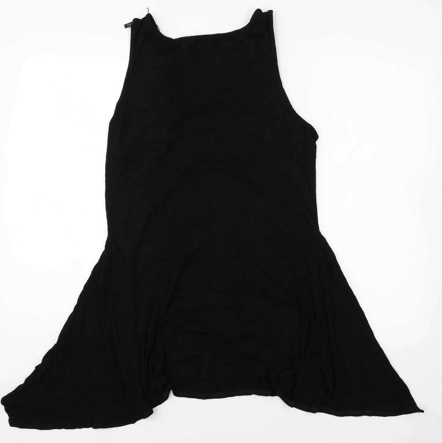Dorothy per Womens Black Polyester Basic Blouse Size 16 Scoop Neck