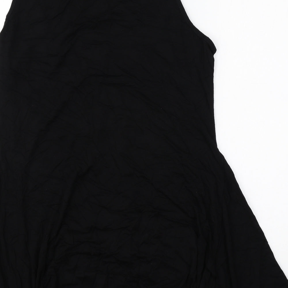 Dorothy per Womens Black Polyester Basic Blouse Size 16 Scoop Neck