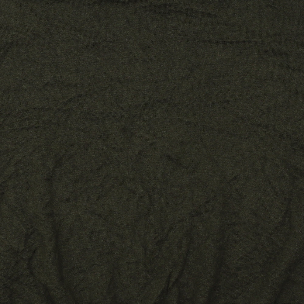 Charles Tyrwhitt Mens Green V-Neck Wool Pullover Jumper Size XL