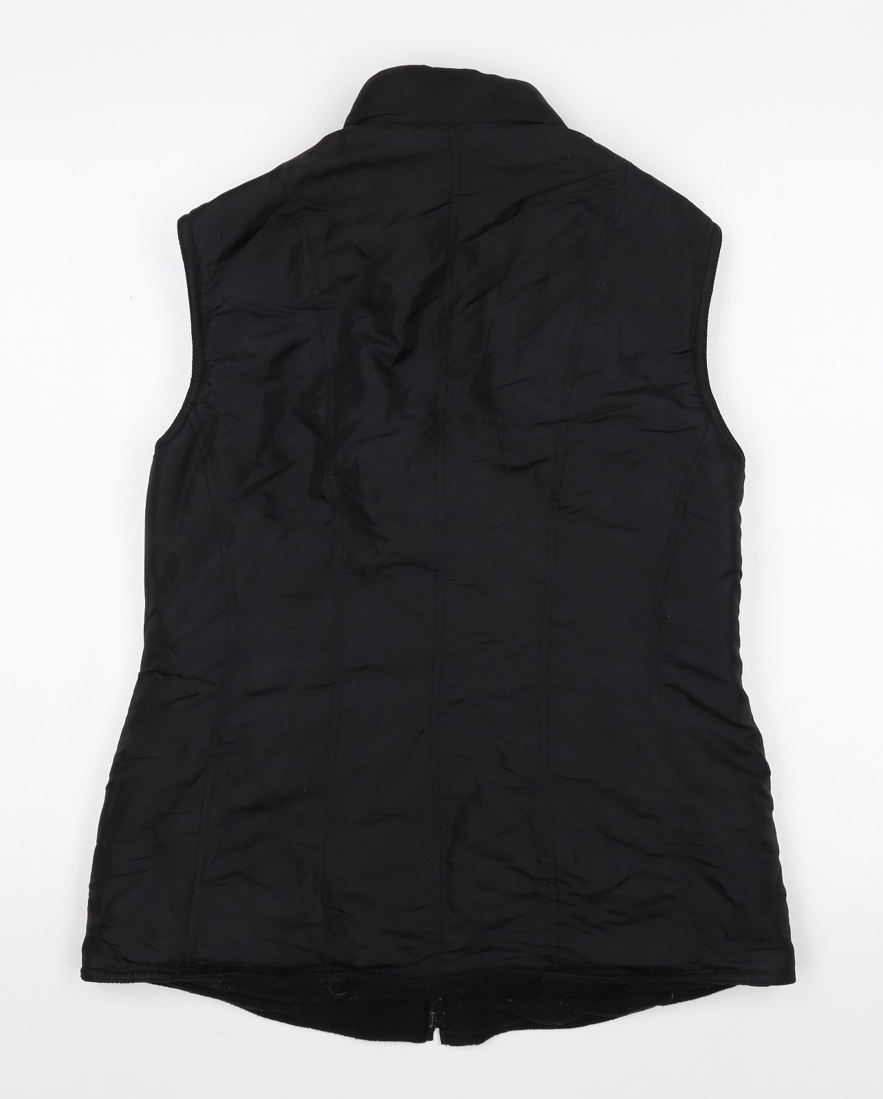 Planet Womens Black Gilet Jacket Size M Zip