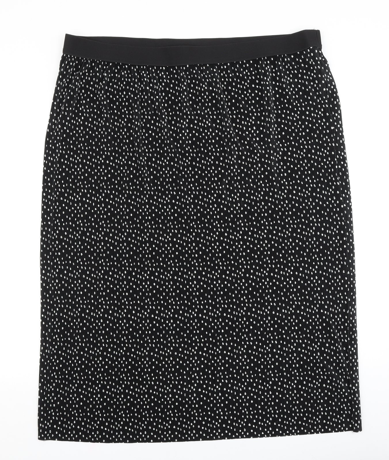 Papaya Womens Black Geometric Polyester Straight & Pencil Skirt Size 24