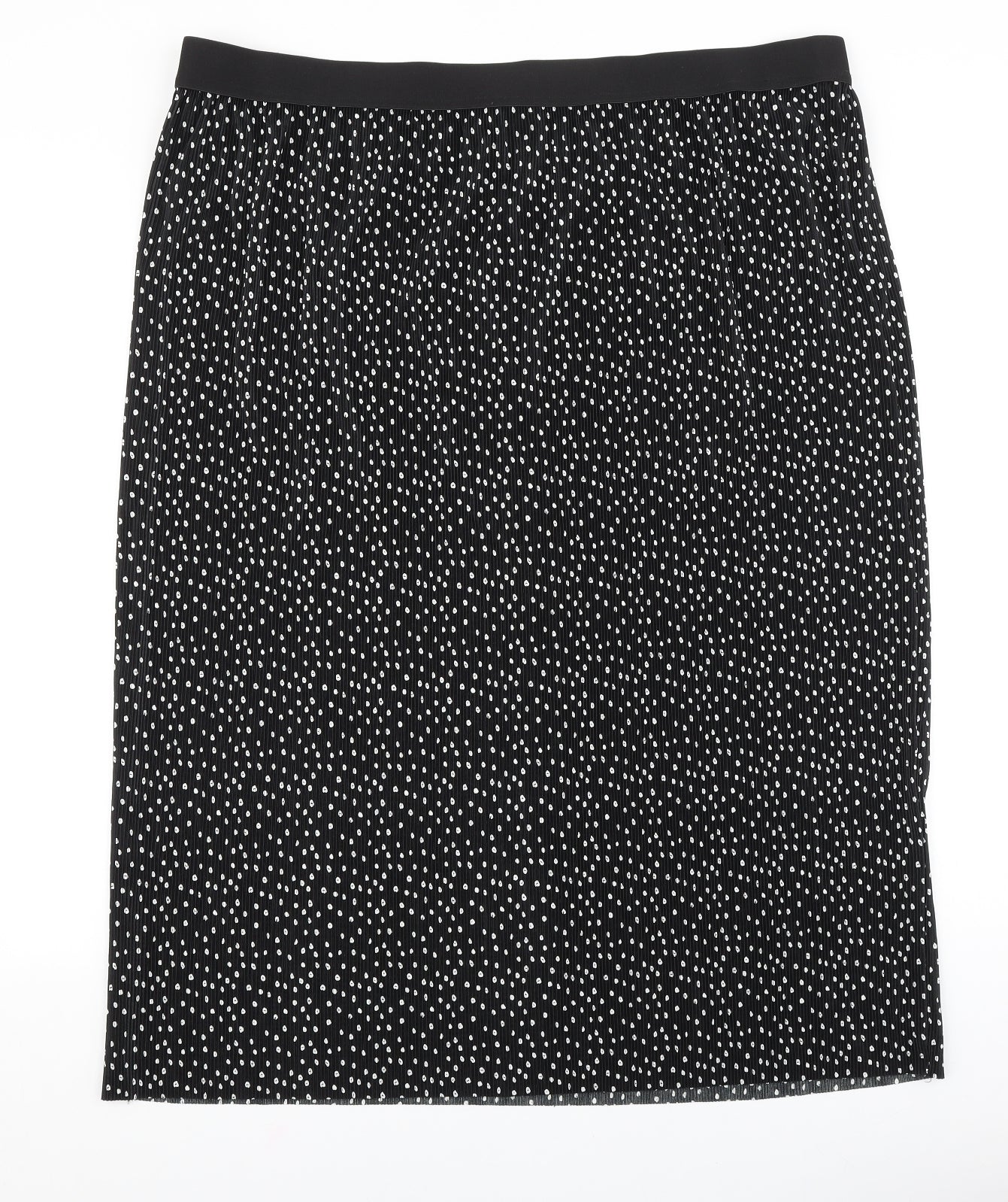 Papaya Womens Black Geometric Polyester Straight & Pencil Skirt Size 24