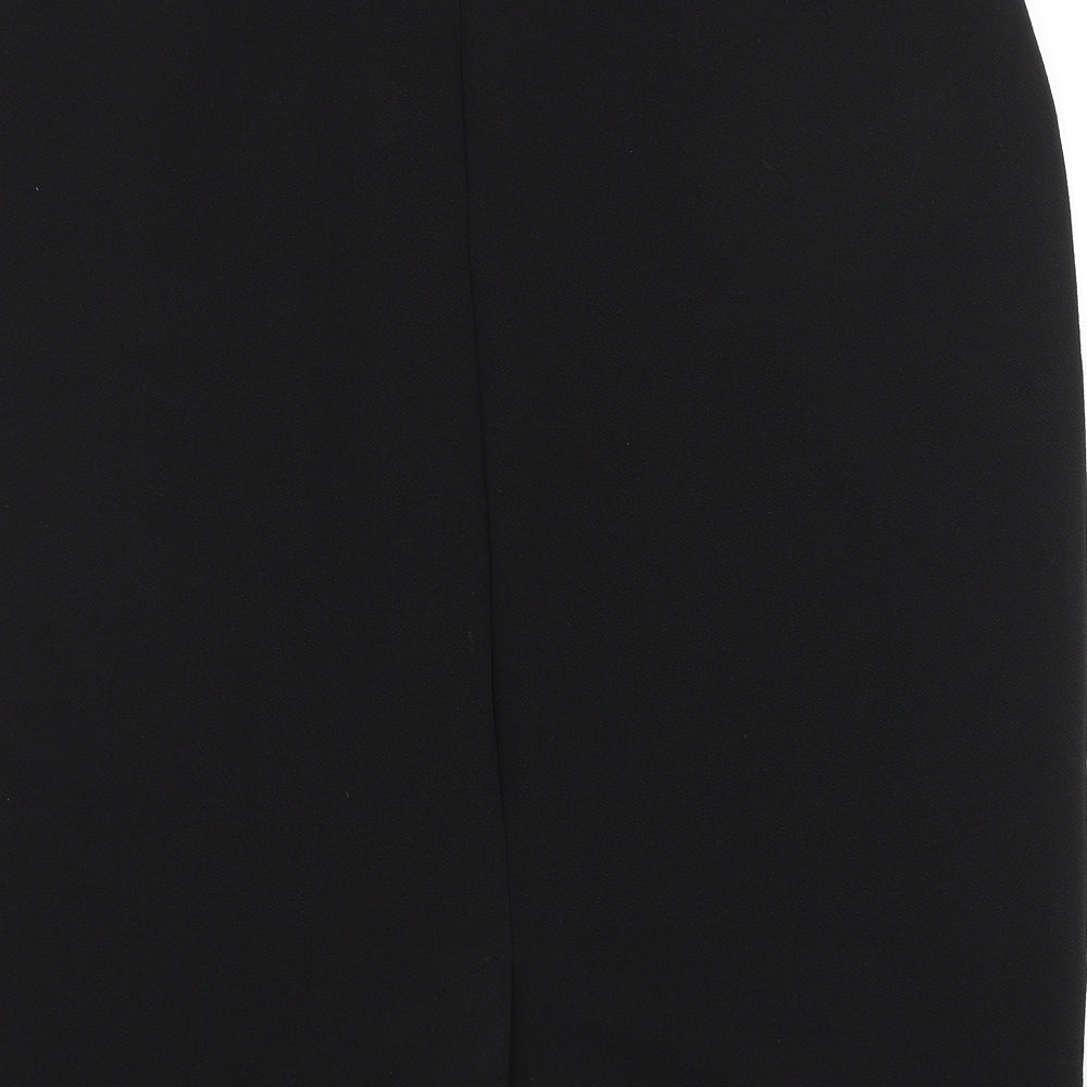 Peacocks Womens Black Polyester Straight & Pencil Skirt Size 20 Zip