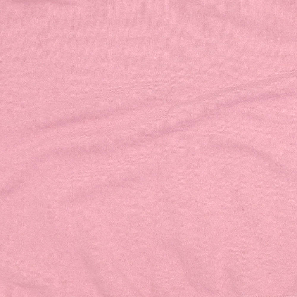 Missguided Womens Pink Cotton Pullover Sweatshirt Size M Pullover