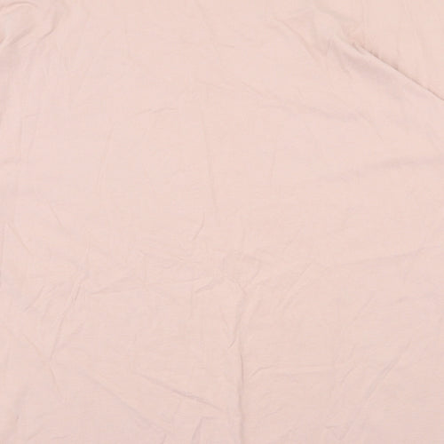 Boohoo Womens Pink 100% Cotton Basic T-Shirt Size M Round Neck