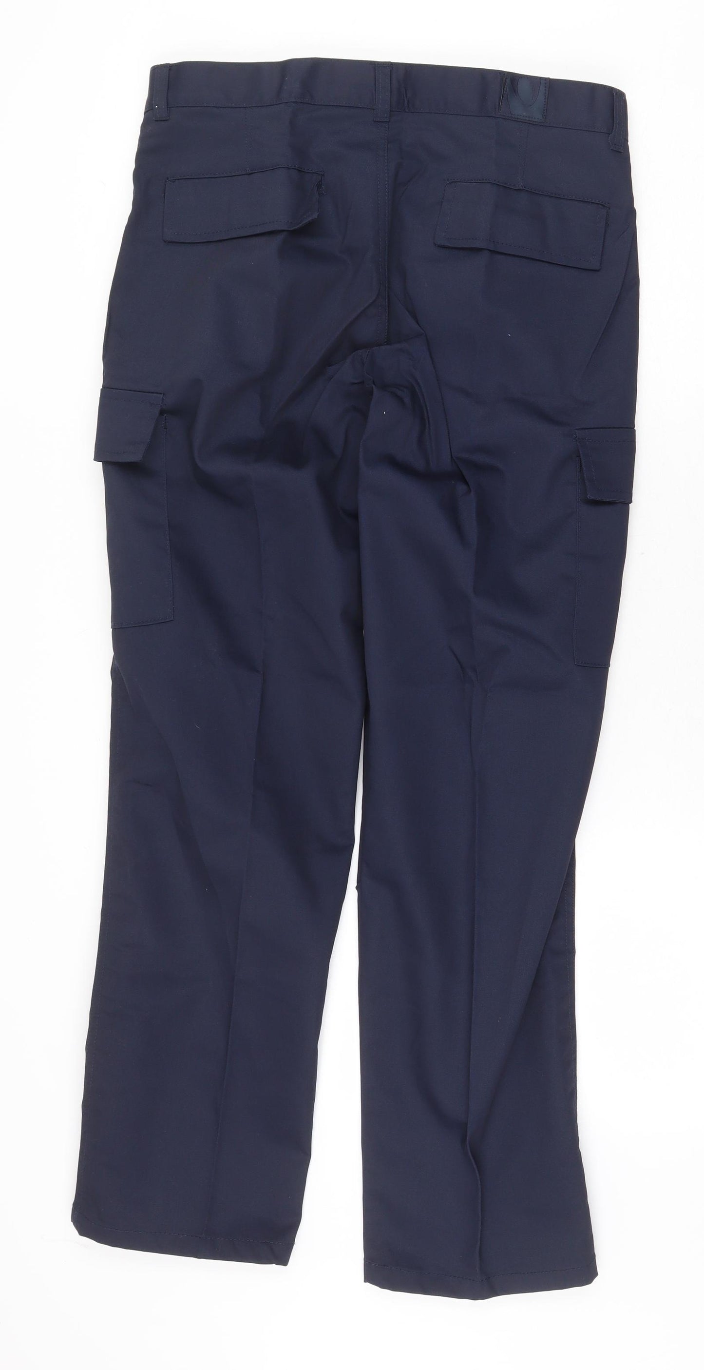 Uneek Womens Blue Polyester Carpenter Trousers Size 8 Regular Zip