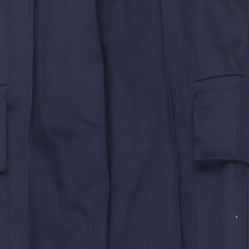 Uneek Womens Blue Polyester Carpenter Trousers Size 8 Regular Zip